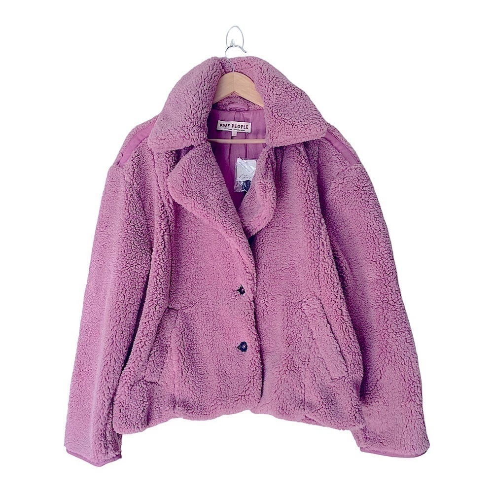 Free People Joplin Cozy Jacket Faux Fur - Picture 4 of 14